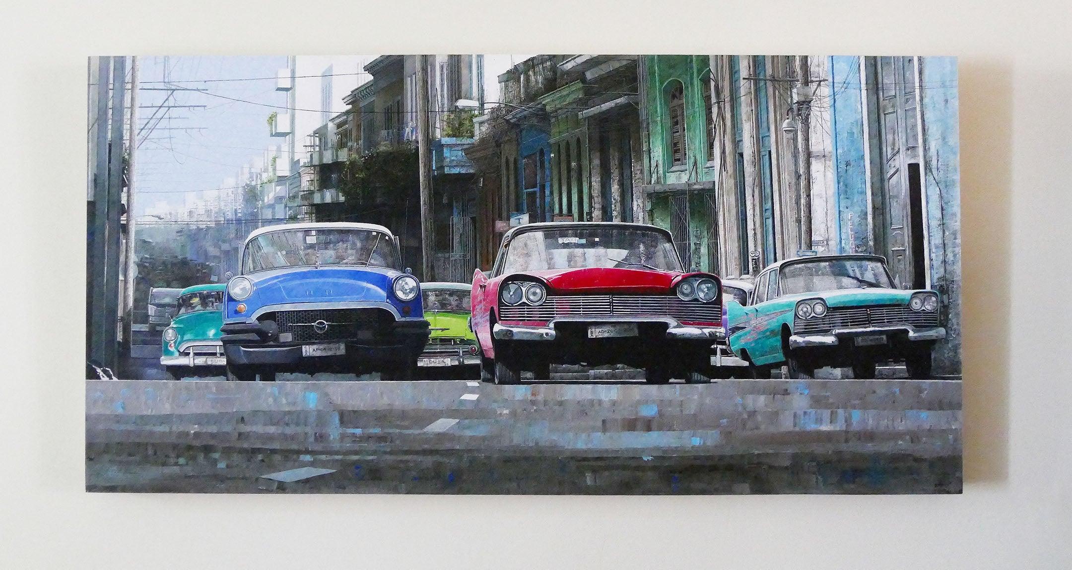 „Rush Hour“ 2021- Acryl- Signiert – Painting von Dwight Baird