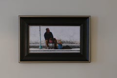 Small Shade Acrylic Painting, Contemporary Landscape, Signed, 2010+