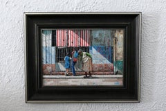 Time Acrylic Painting, Contemporary Landscape, Signed, 2015, Framed