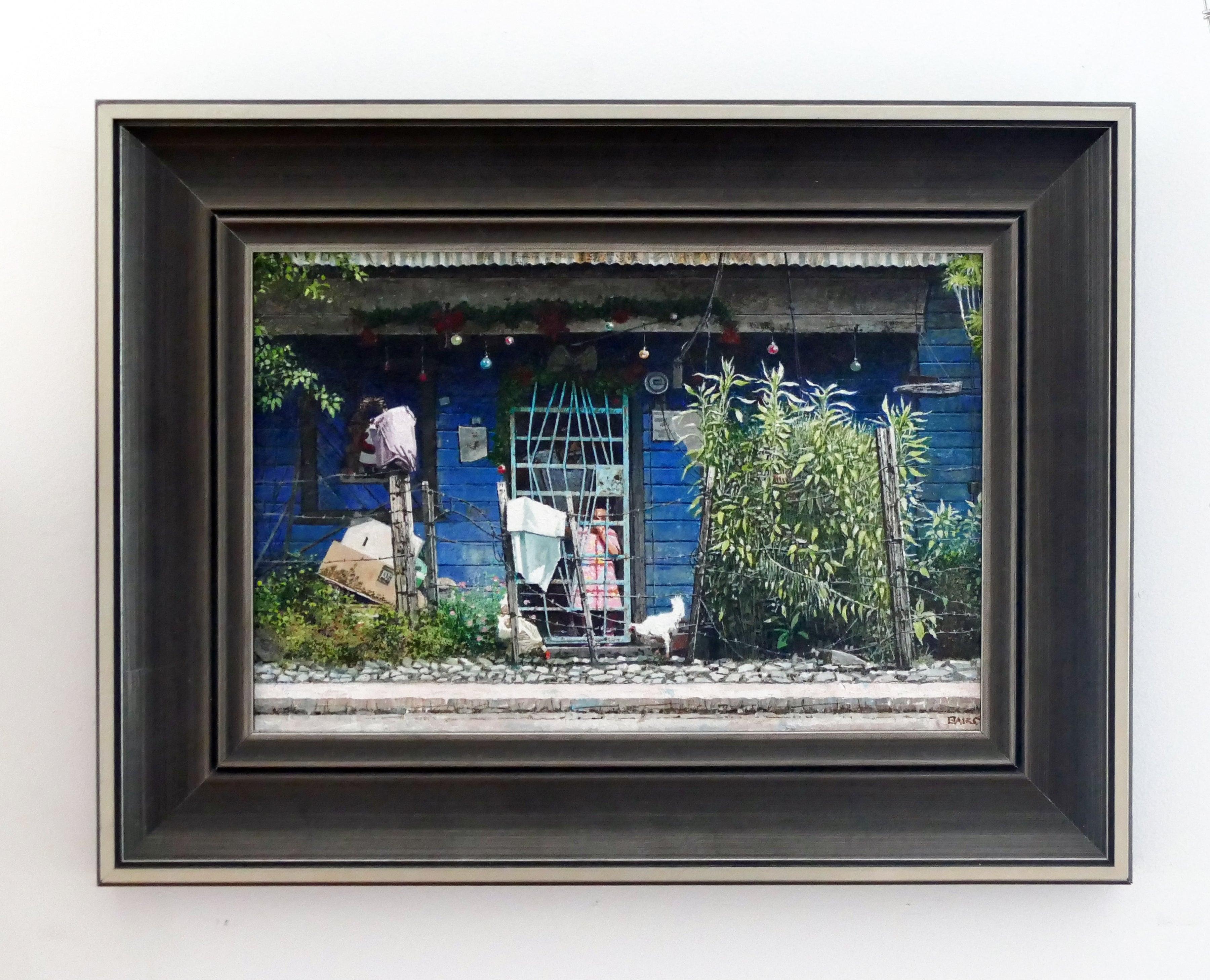 'Dwight Baird A Cortés Christmas', Costa Rica- Acrylic- Signed For Sale 1