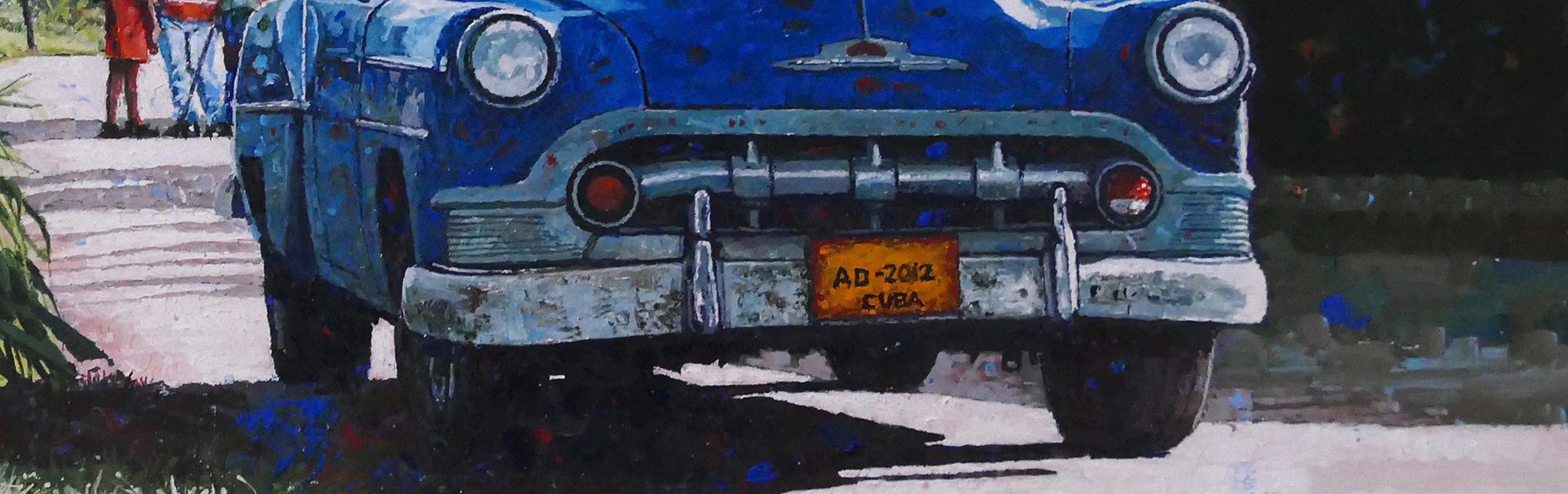 Dwight Baird „ Azul, Kuba“ 2019- Gemälde- signiert im Angebot 2