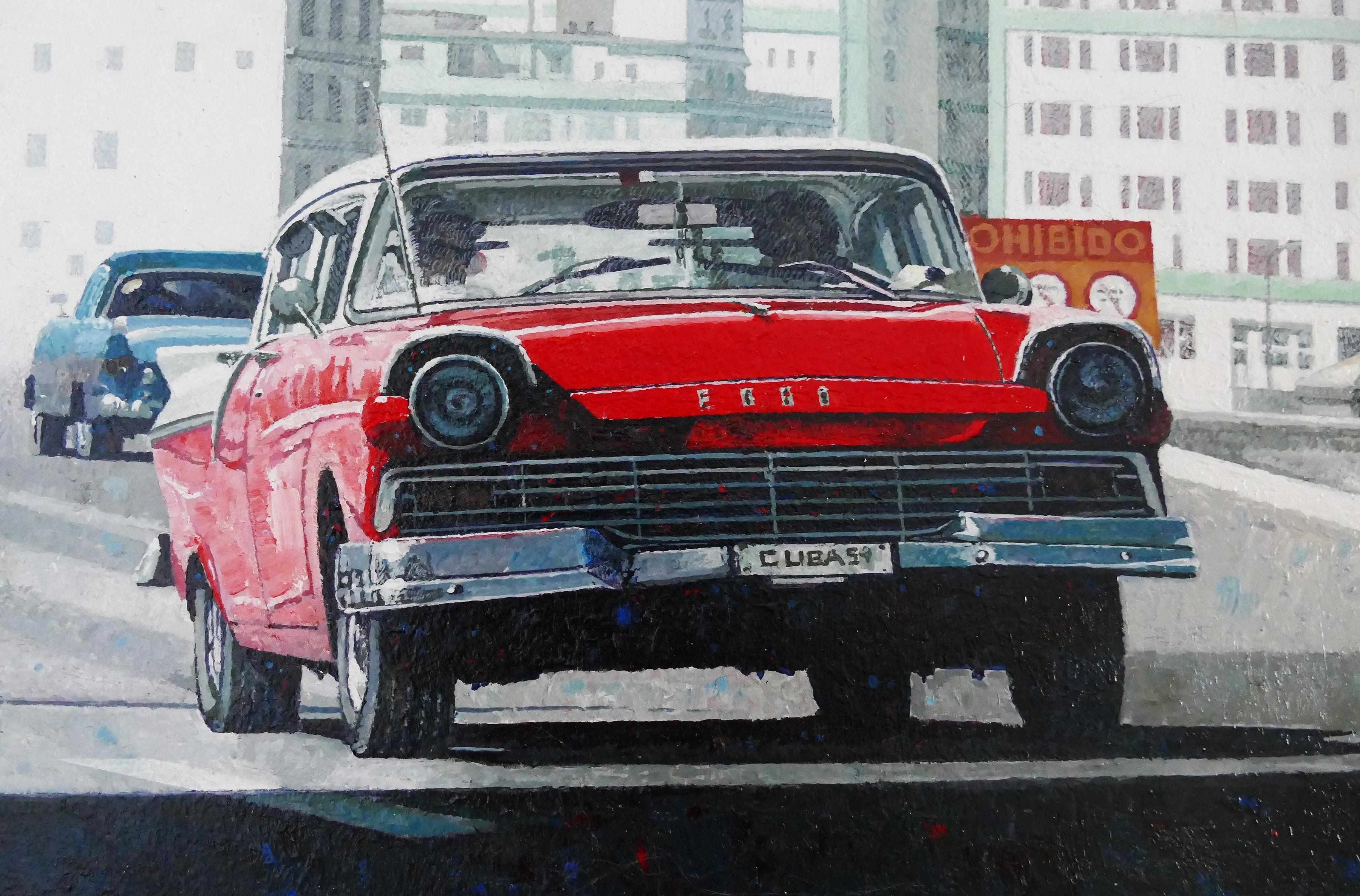 Dwight Baird 'Big Revvin' Red' 2023- Acrylic- Signed For Sale 1