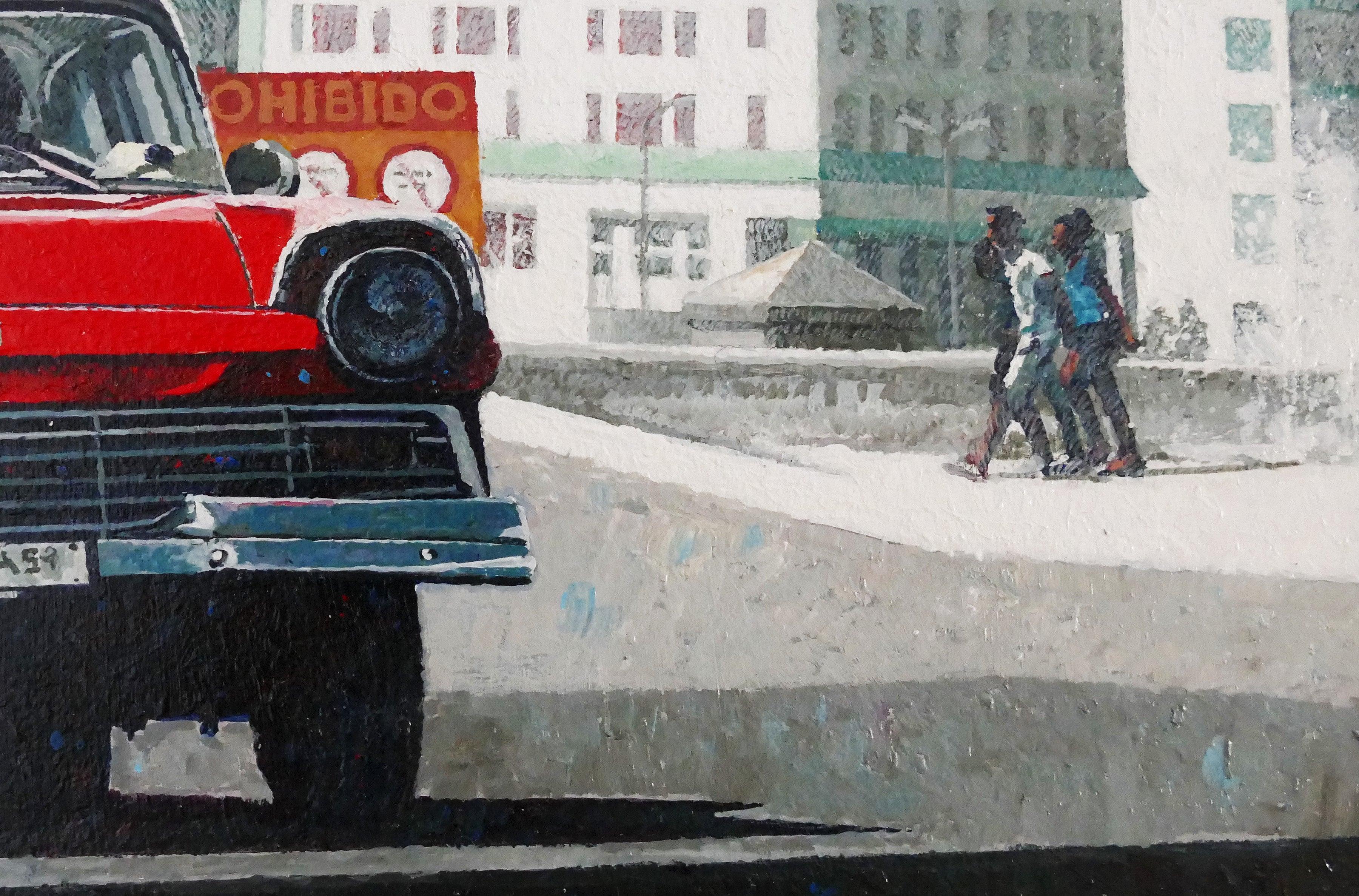 Dwight Baird 'Big Revvin' Red' 2023- Acrylic- Signed For Sale 3
