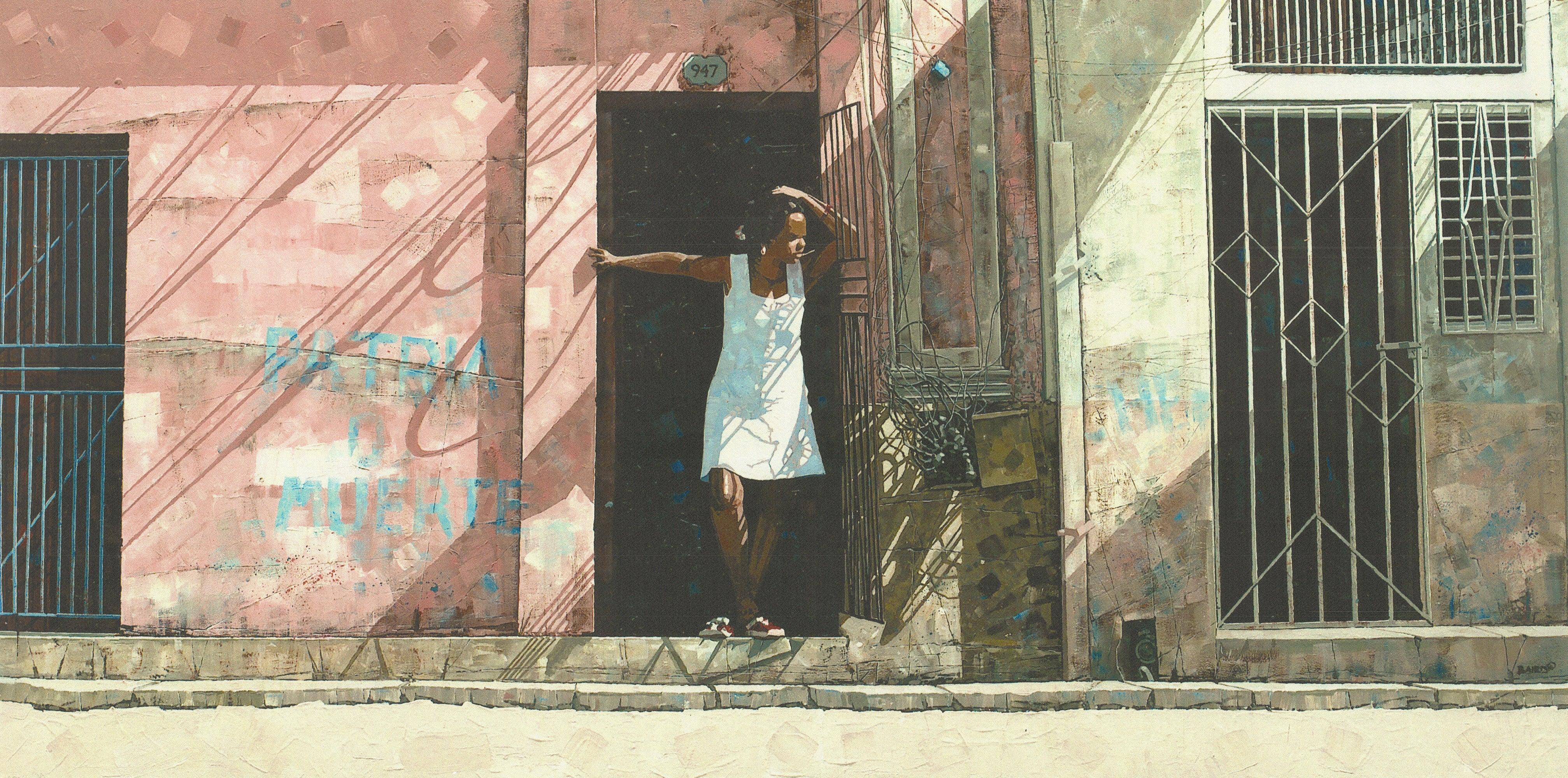 Dwight Baird 'La Madonna with red shoes' 2004- Giclee- Signed For Sale 2