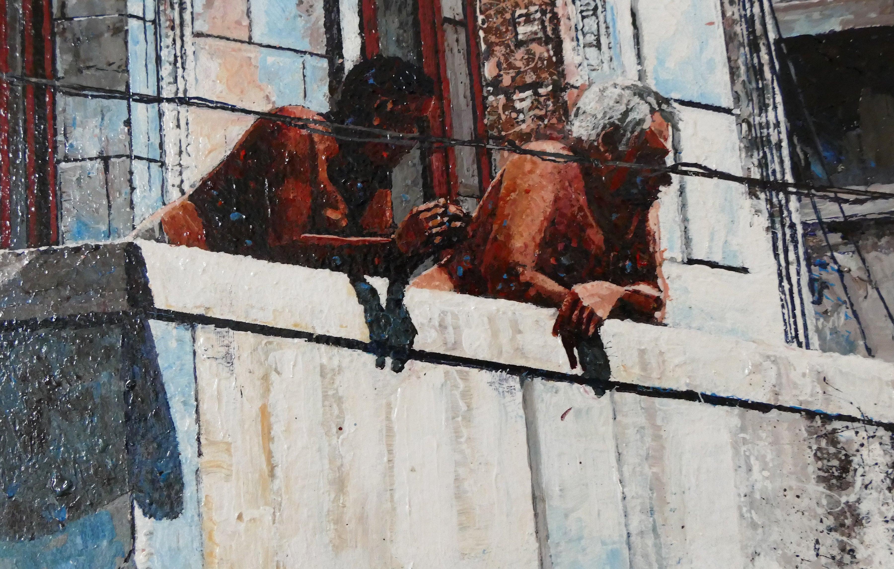 Dwight Baird 'Old Friends' 2017- Acrylic- Signed For Sale 2
