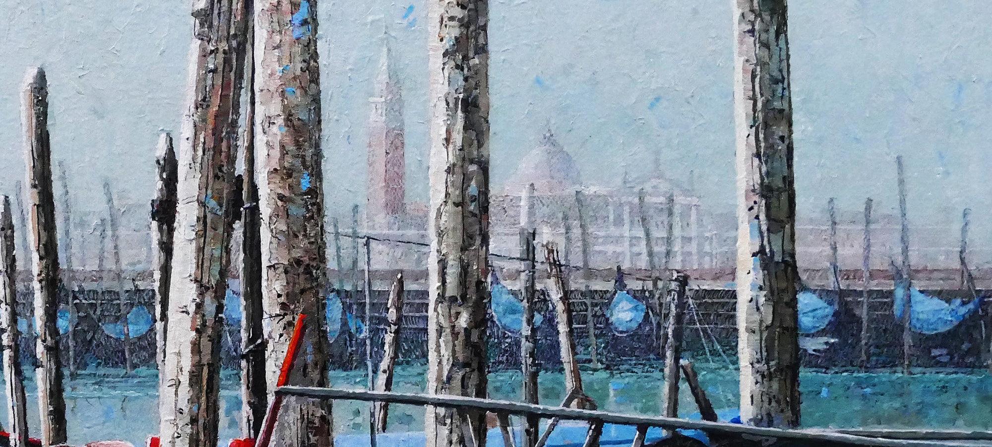 Dwight Baird 'Posts, Venise' 2019- Painting- Signed For Sale 1