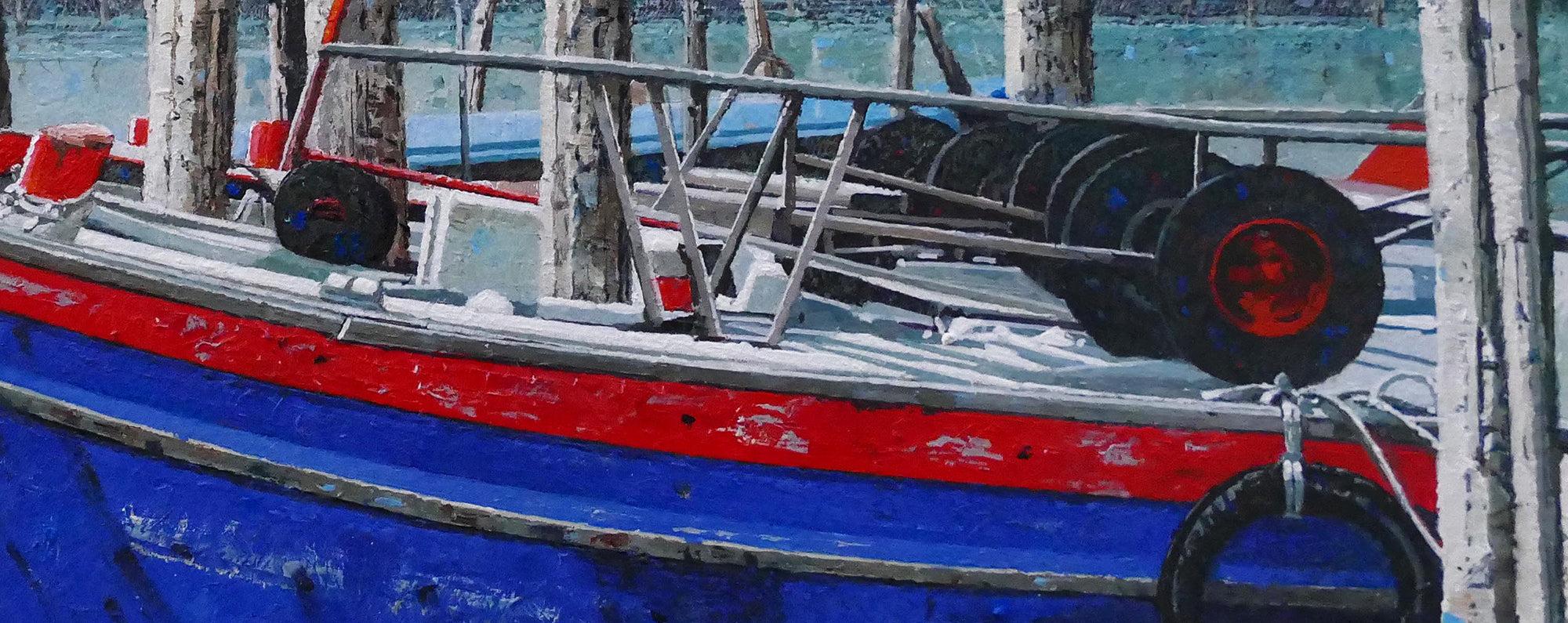Dwight Baird 'Posts, Venise' 2019- Painting- Signed For Sale 2