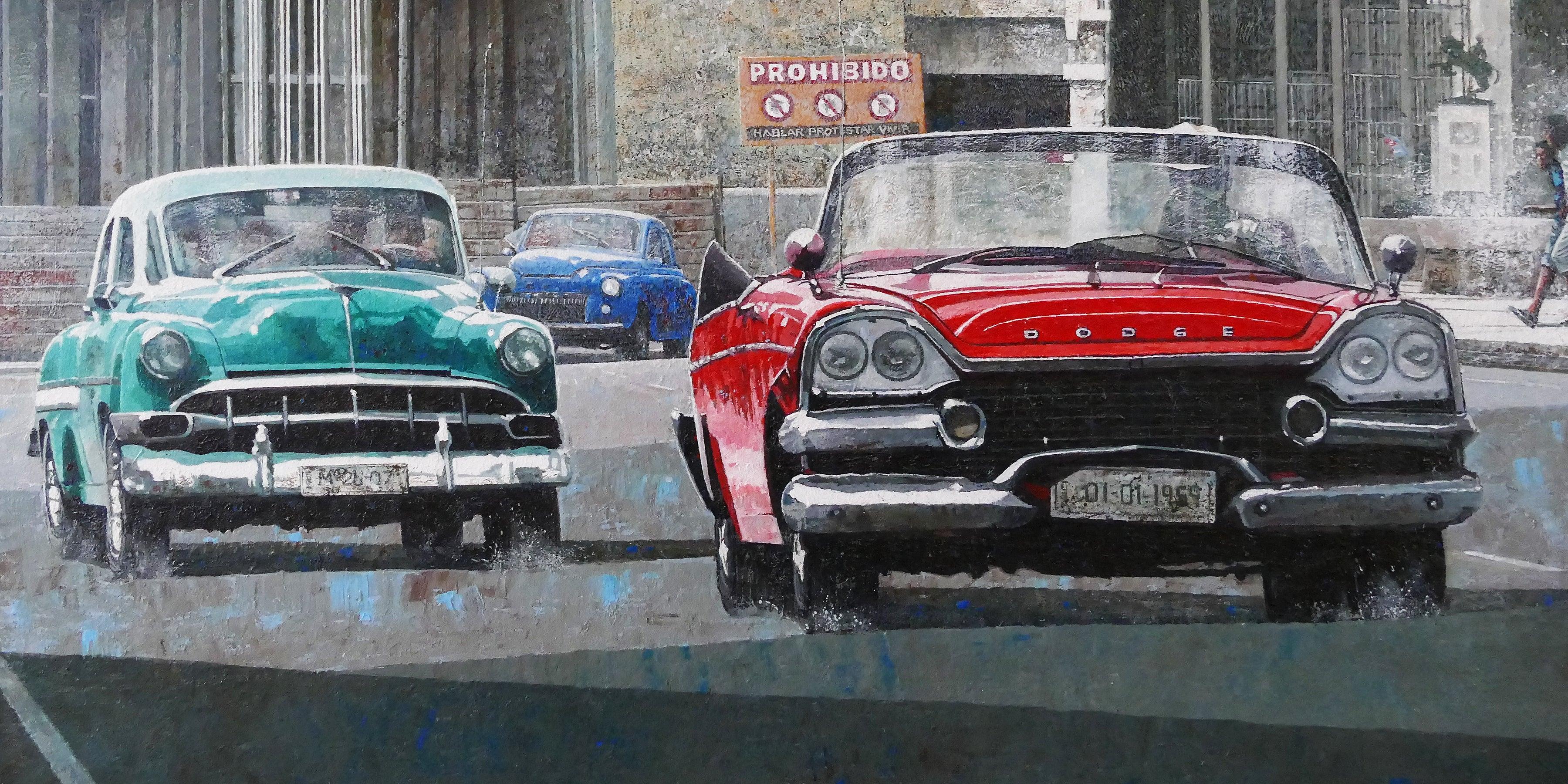 Dwight Baird 'Prohibido' 2023- Acrylic- Signed For Sale 3
