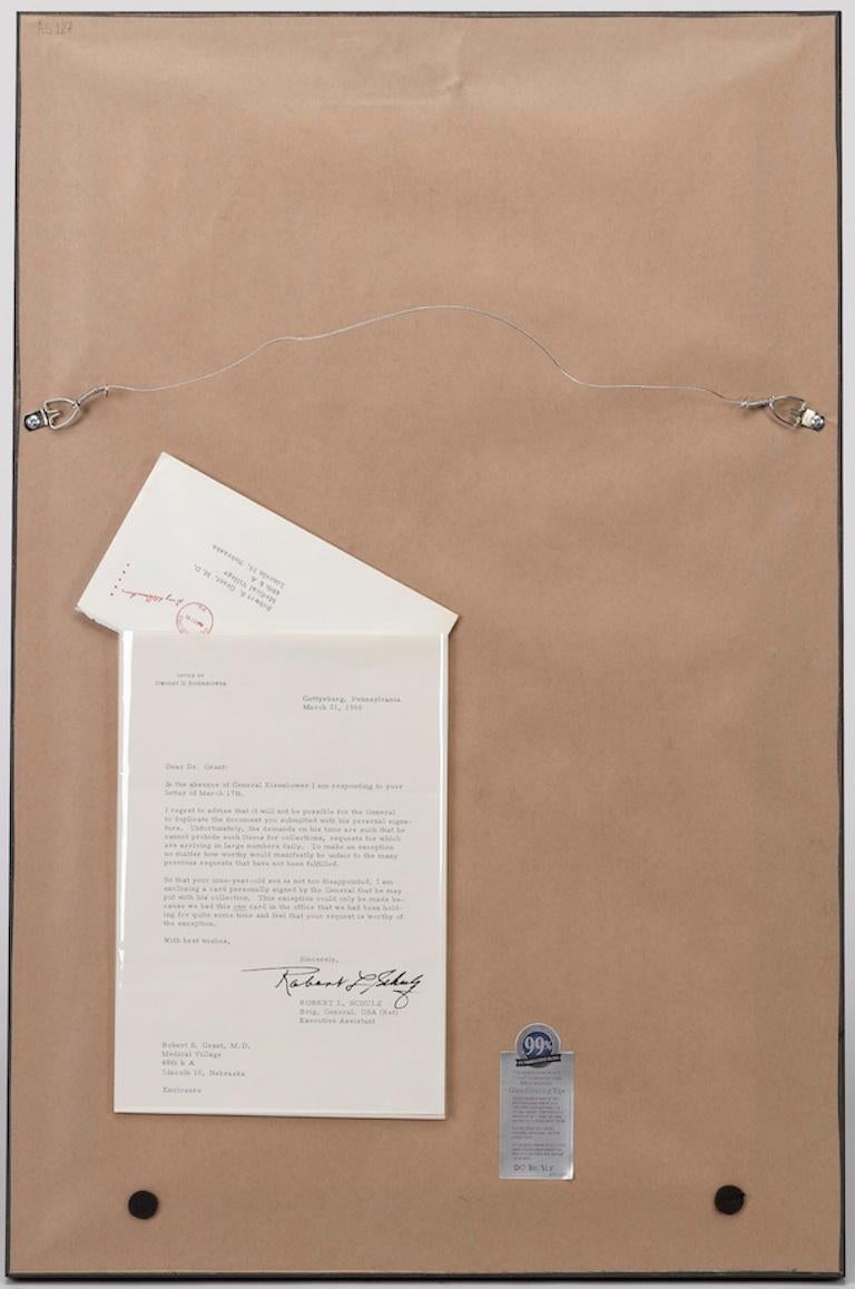 Dwight Eisenhower, signierte Karte mit Brief auf persönlichem Briefkopf im Zustand „Gut“ im Angebot in Colorado Springs, CO