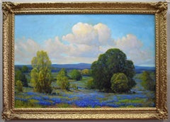 Used "'BLUEBONNET FIELDS" TEXAS HILL COUNTRY FRAMED 29.5 X 41.5