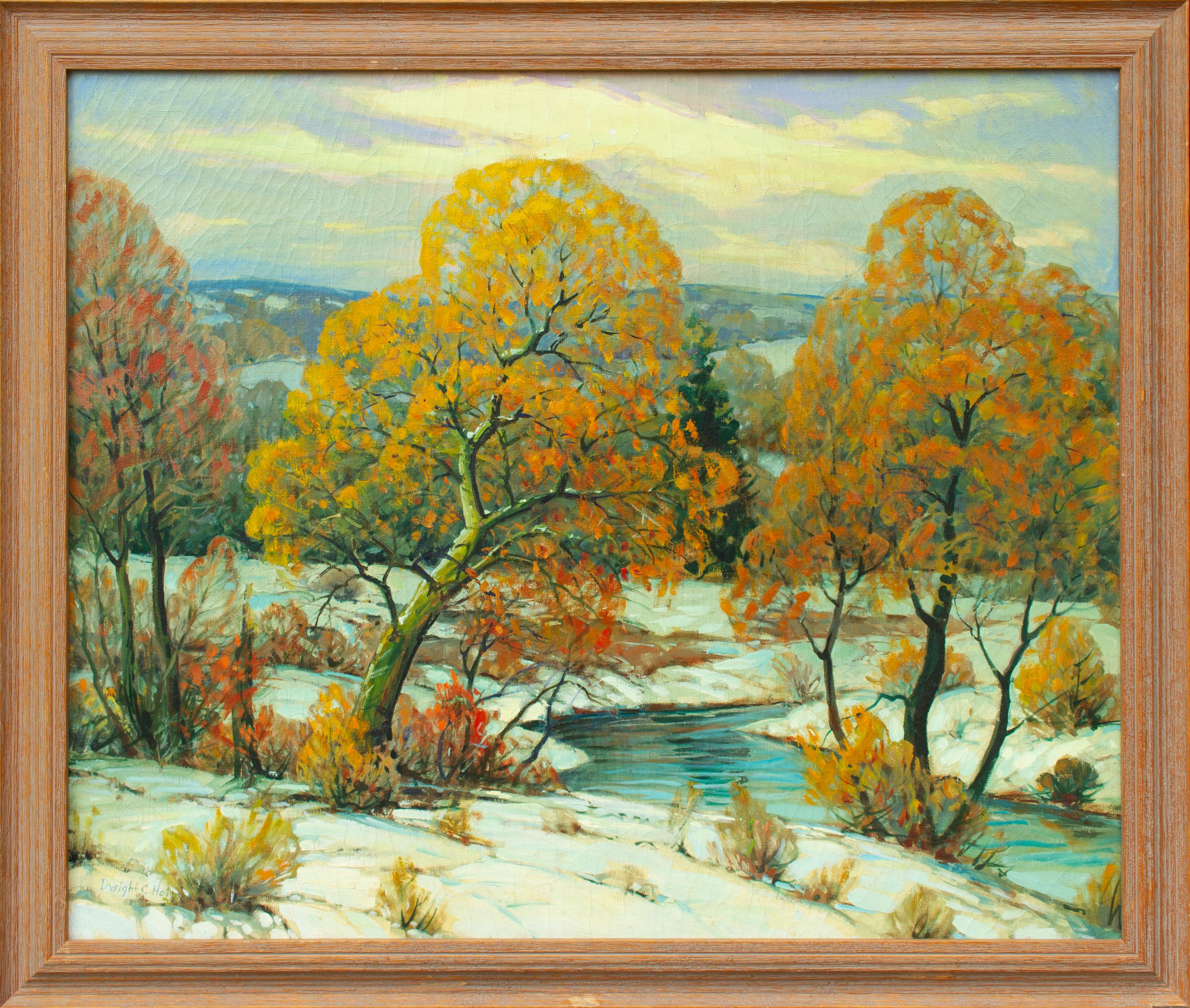 Paysage d'automne - Painting de Dwight Holmes