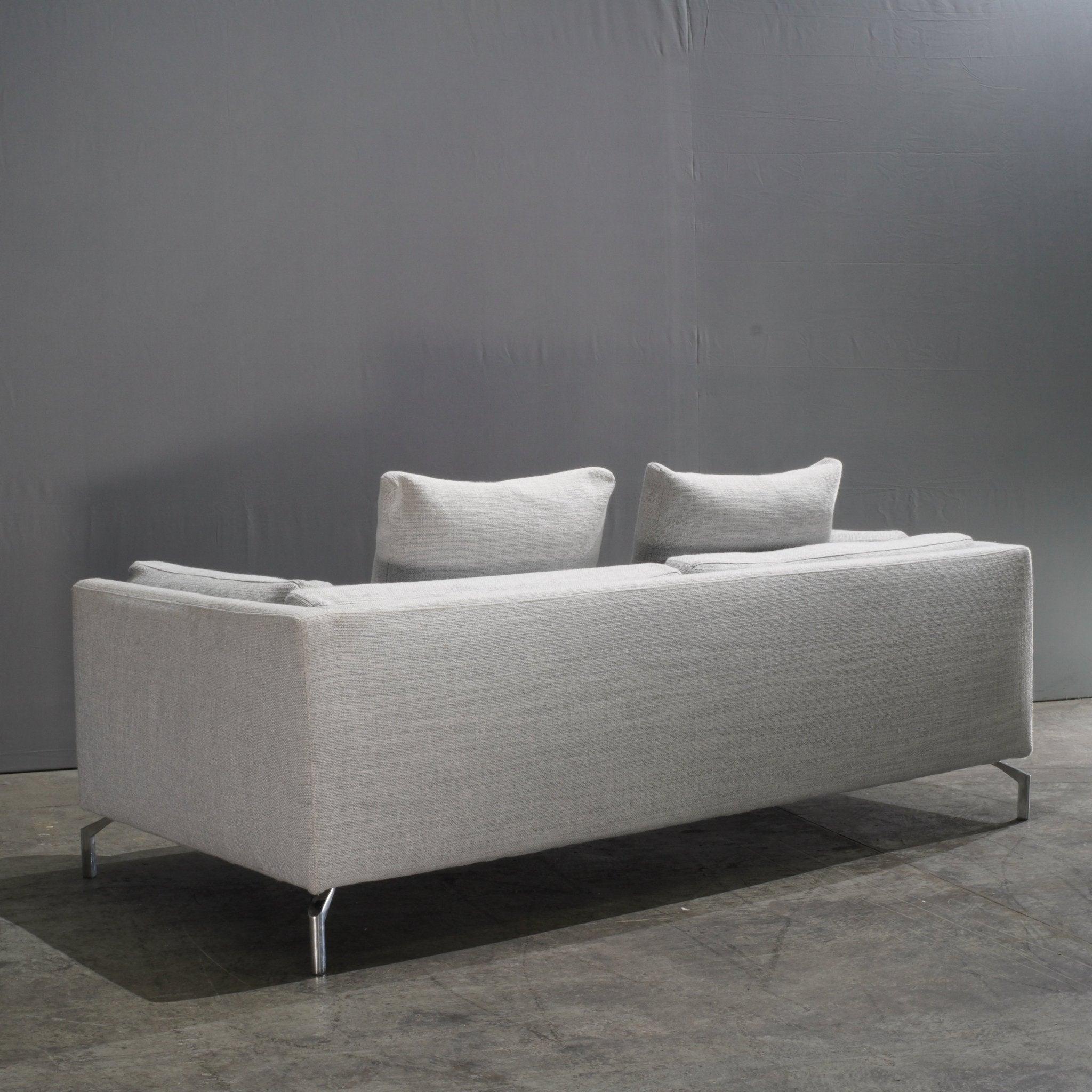 Steel DWR Grey Como Sofa by Giorgio Soressi