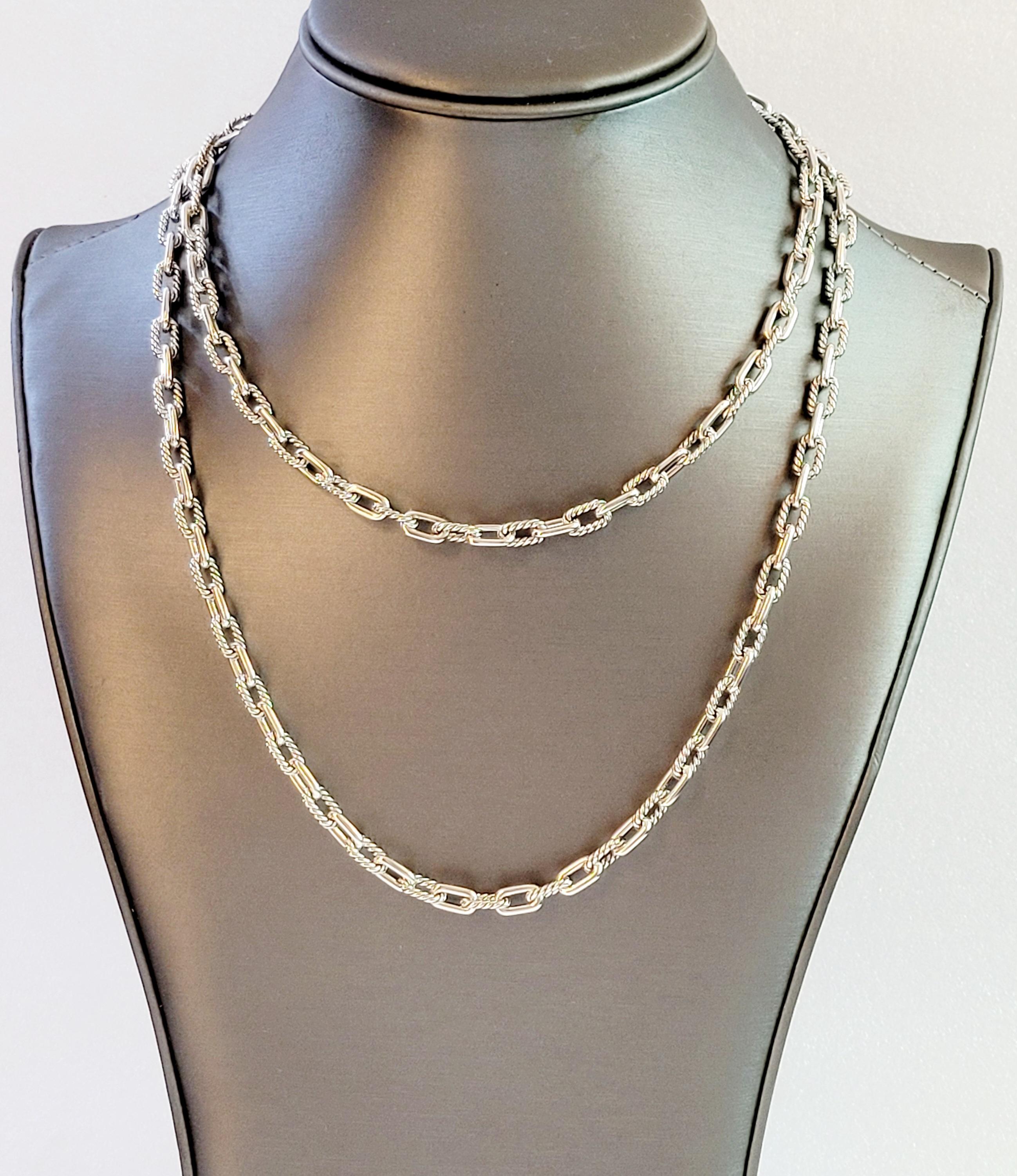 Women's DY Madison Chain Necklace Sterling Silver, 5.5mm For Sale