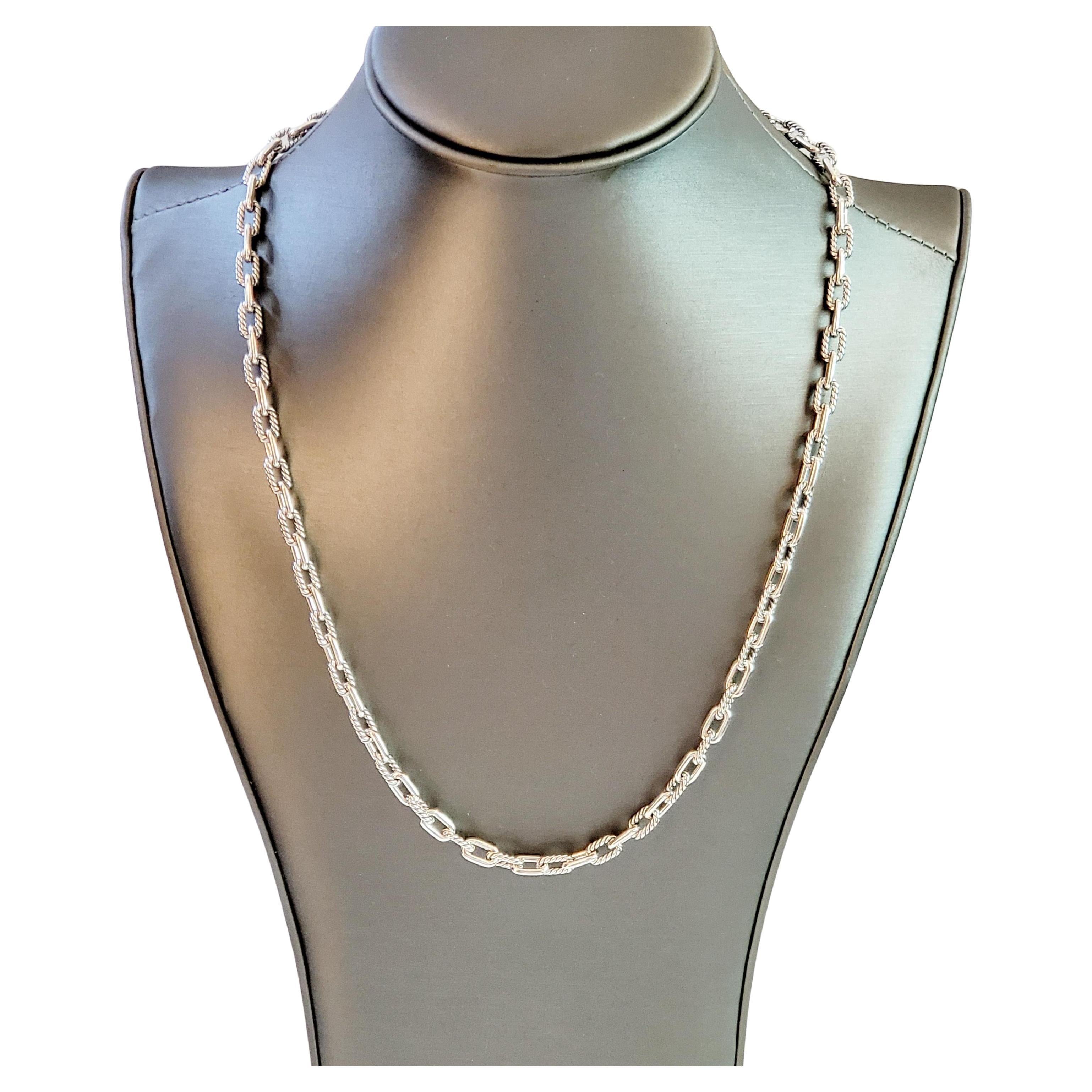 DY Madison Chain Necklace Sterling Silver, 5.5mm For Sale
