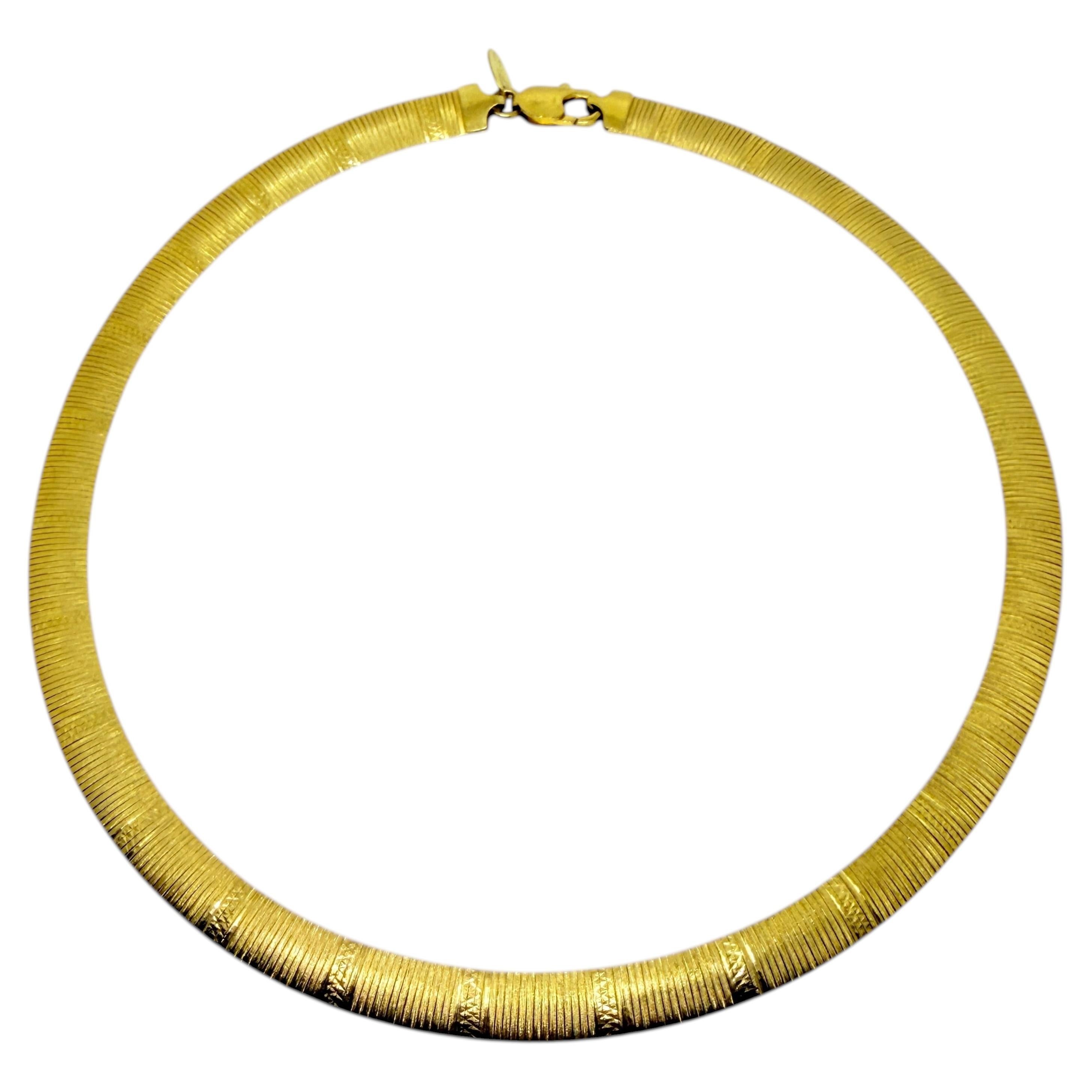 DYADEMA BRONZE ITALY signed vintage gold plated double siaded designer necklace