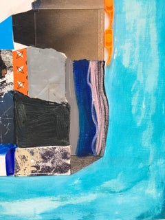 Drenato, pittura acrilica astratta su tela, 2021