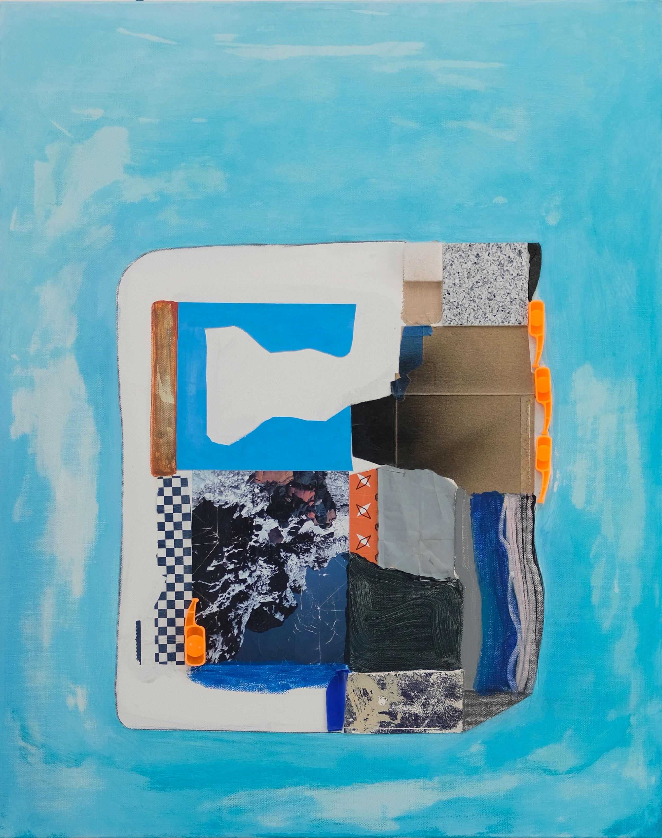 Dyanna Dimick Abstract Painting – Abstraktes Acrylgemälde auf Leinwand, Buntglas, 2021