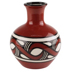 Dyce Ukrainian Ceramic Trypillian Bud Vase Signed Art Pottery