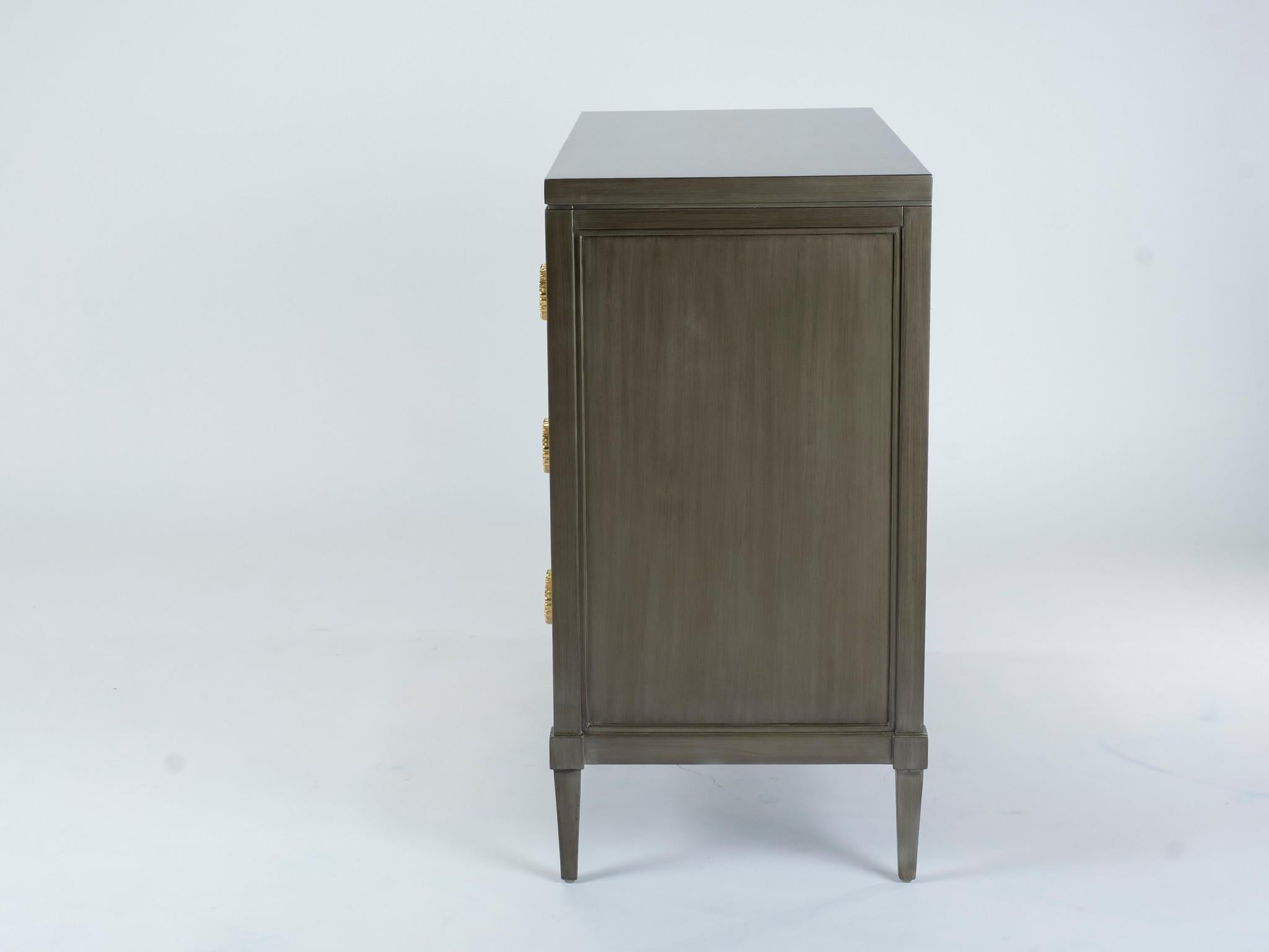 Contemporary Dylan Grey and Cream Chest of Drawers