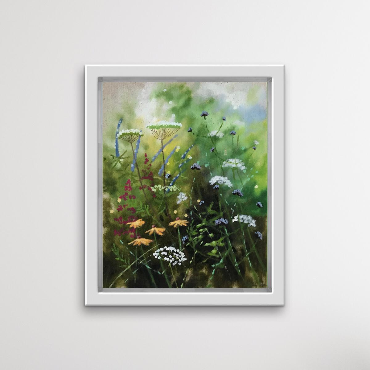 Summer Garden Study II von Dylan Lloyd, Botanical, Garden, Wildblumen, Floral  (Zeitgenössisch), Painting, von Dylan Lloyd 