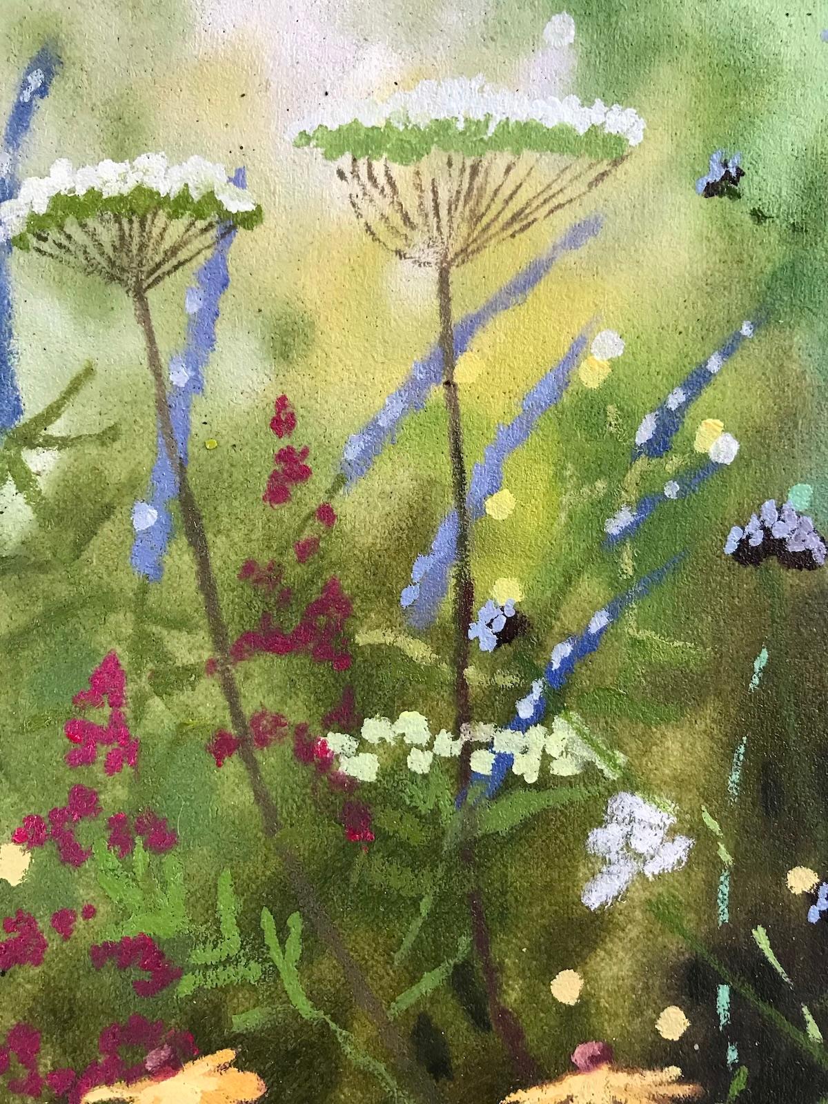 Summer Garden Study II von Dylan Lloyd, Botanical, Garden, Wildblumen, Floral  im Angebot 1