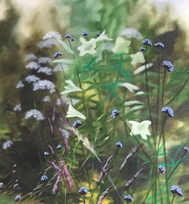 Diptychon mit Gartenkante und Höhe des Sommers III, Originalgemälde, Landschaft – Painting von Dylan Lloyd