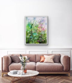 Días distantes II de Dylan Lloyd, Arte floral, Arte de la pradera, Pintura de paisaje