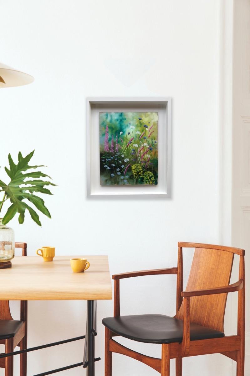 Garden Study II, original painting, contemporary, floral painting For Sale 5