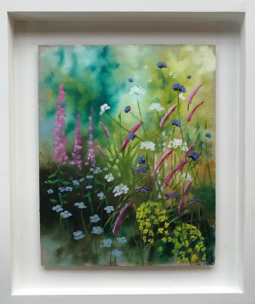 Garden Study II, original painting, contemporary, floral painting - Contemporary Painting by Dylan Lloyd