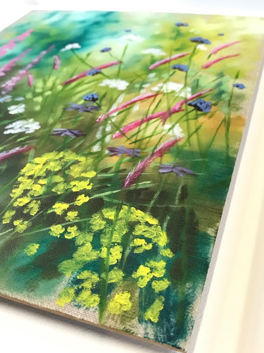Garden Study II, original painting, contemporary, floral painting For Sale 1