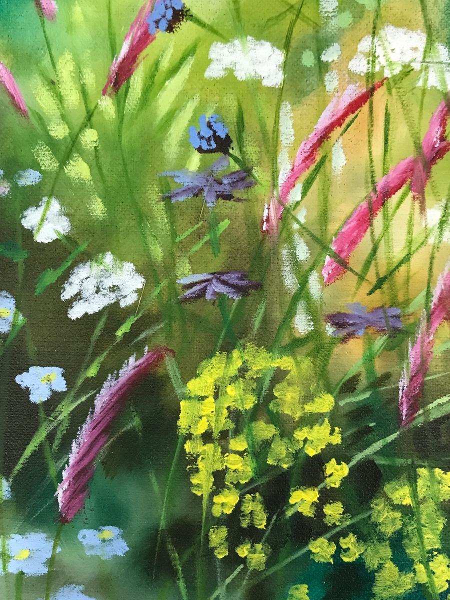 Garden Study II, original painting, contemporary, floral painting For Sale 2