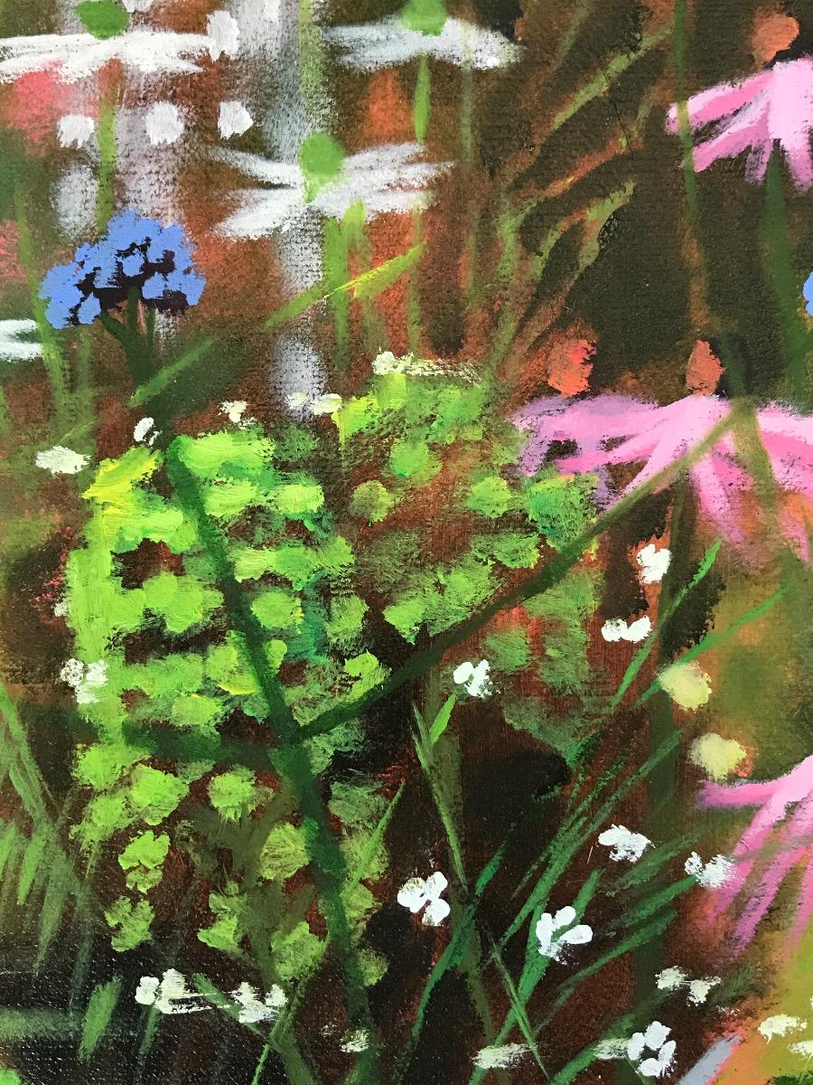 Garden Study, original painting, contemporary painting, nature, still-life For Sale 4