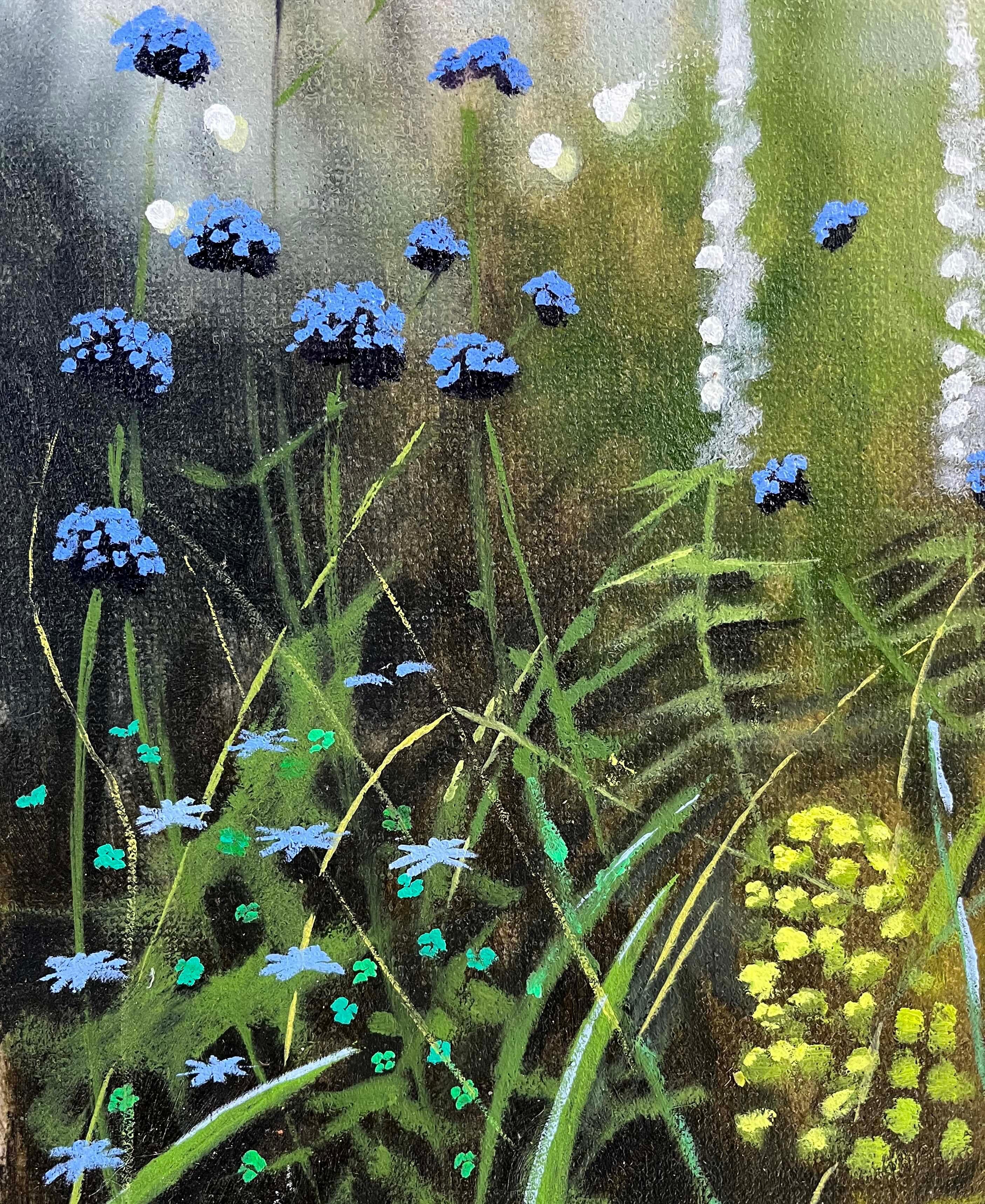 Estudio de jardín VI 2025, pintura original, pintura contemporánea, naturaleza - Painting Contemporáneo de Dylan Lloyd