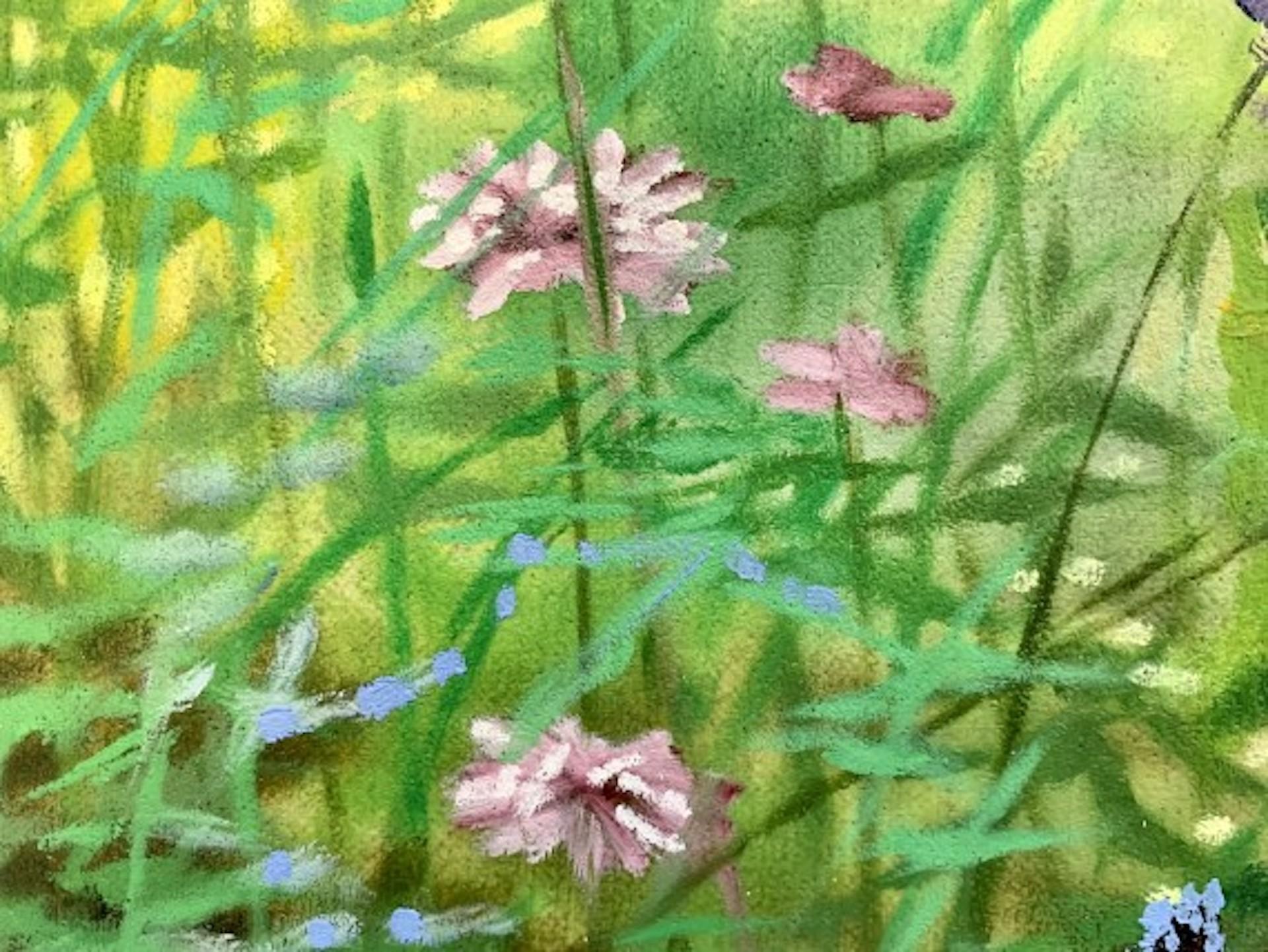 Hampshire Garden I, Dylan Lloyd, Original Floral Oil Painting, Realist Artwork For Sale 1