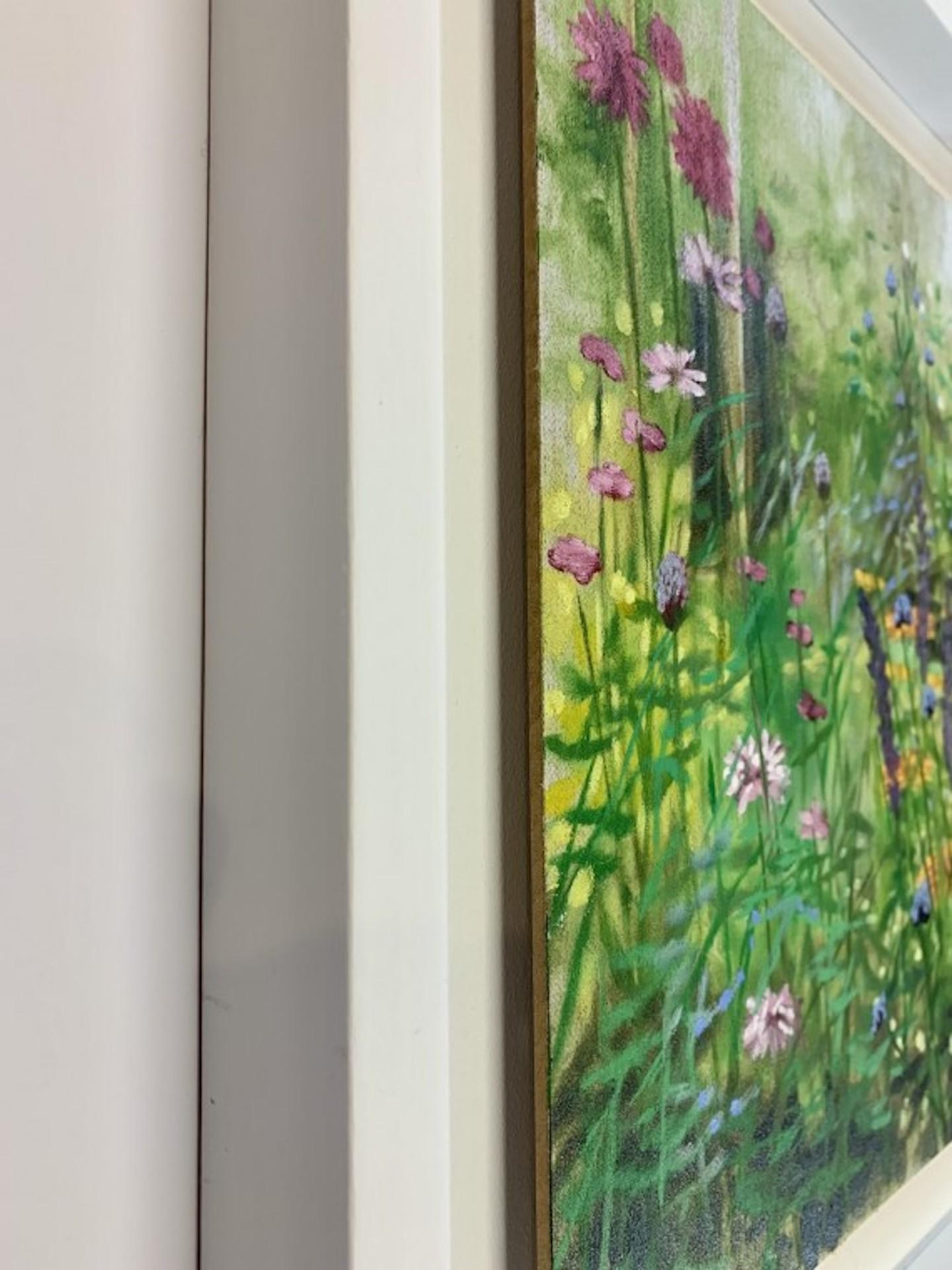 Hampshire Garden I, Dylan Lloyd, Original Floral Oil Painting, Realist Artwork For Sale 3