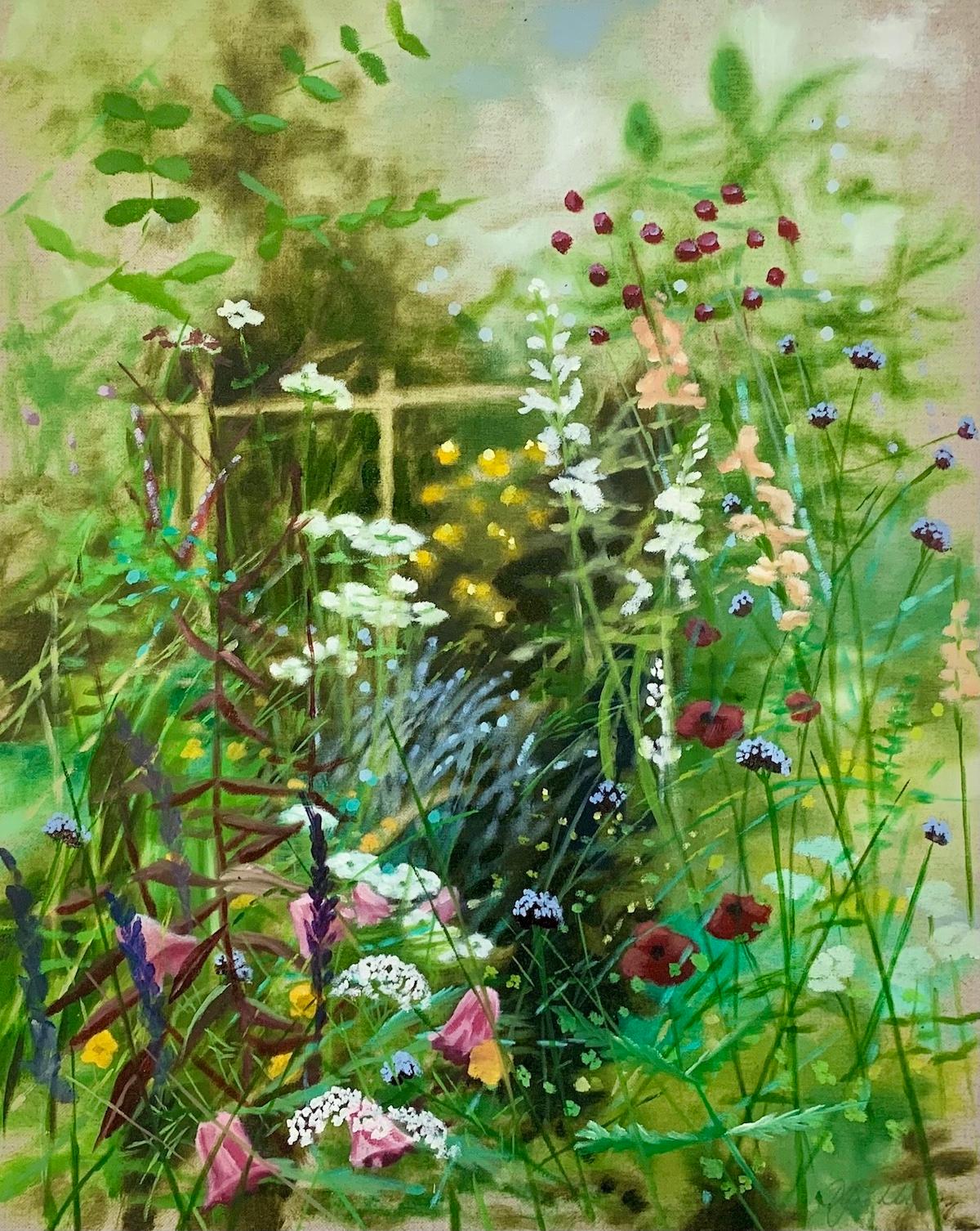 Dylan Lloyd Still-Life Painting - Hampshire Garden II 