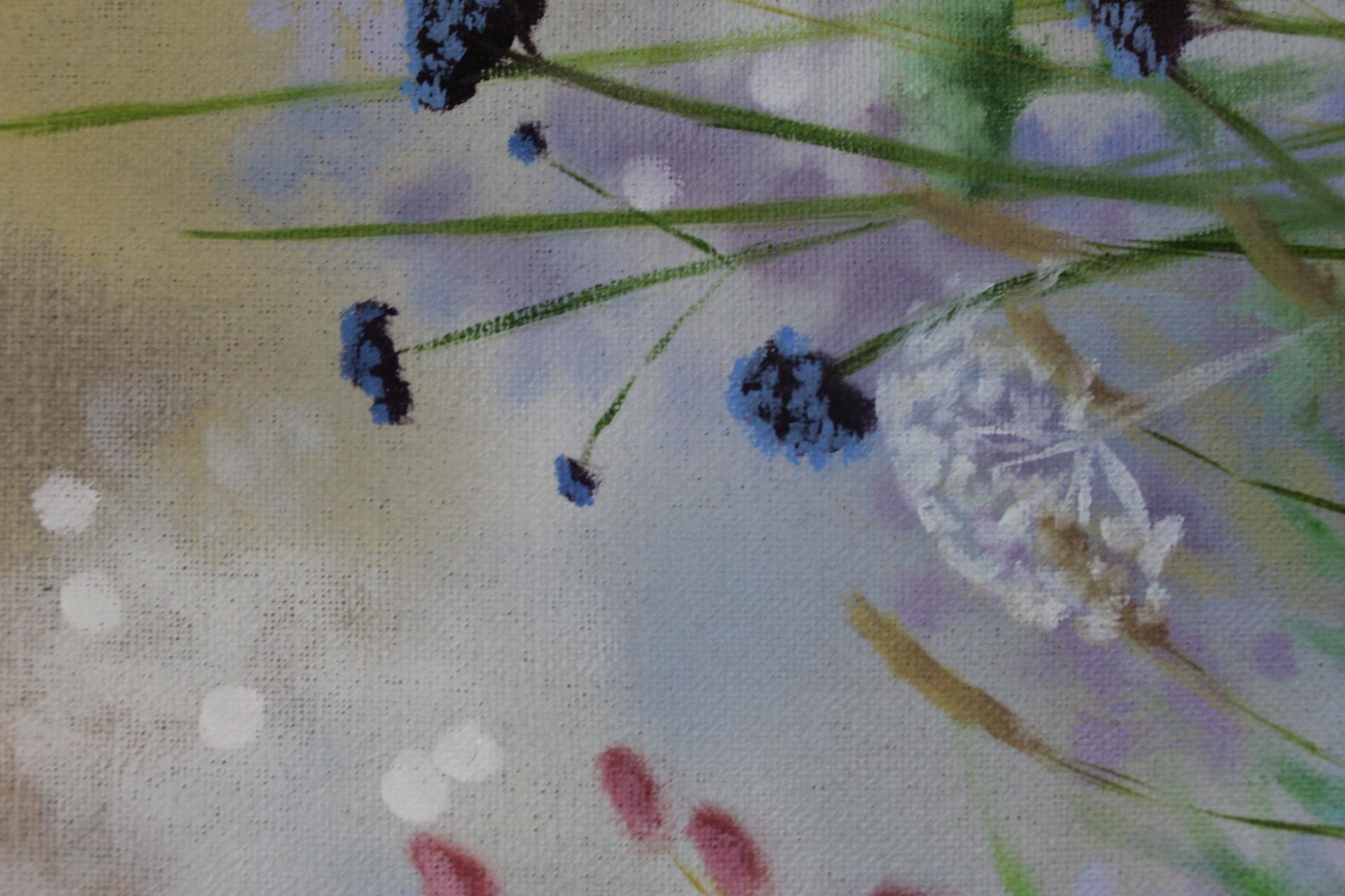 Island Garden Border IX, peintures originales, paysage, nature, plantes en vente 5