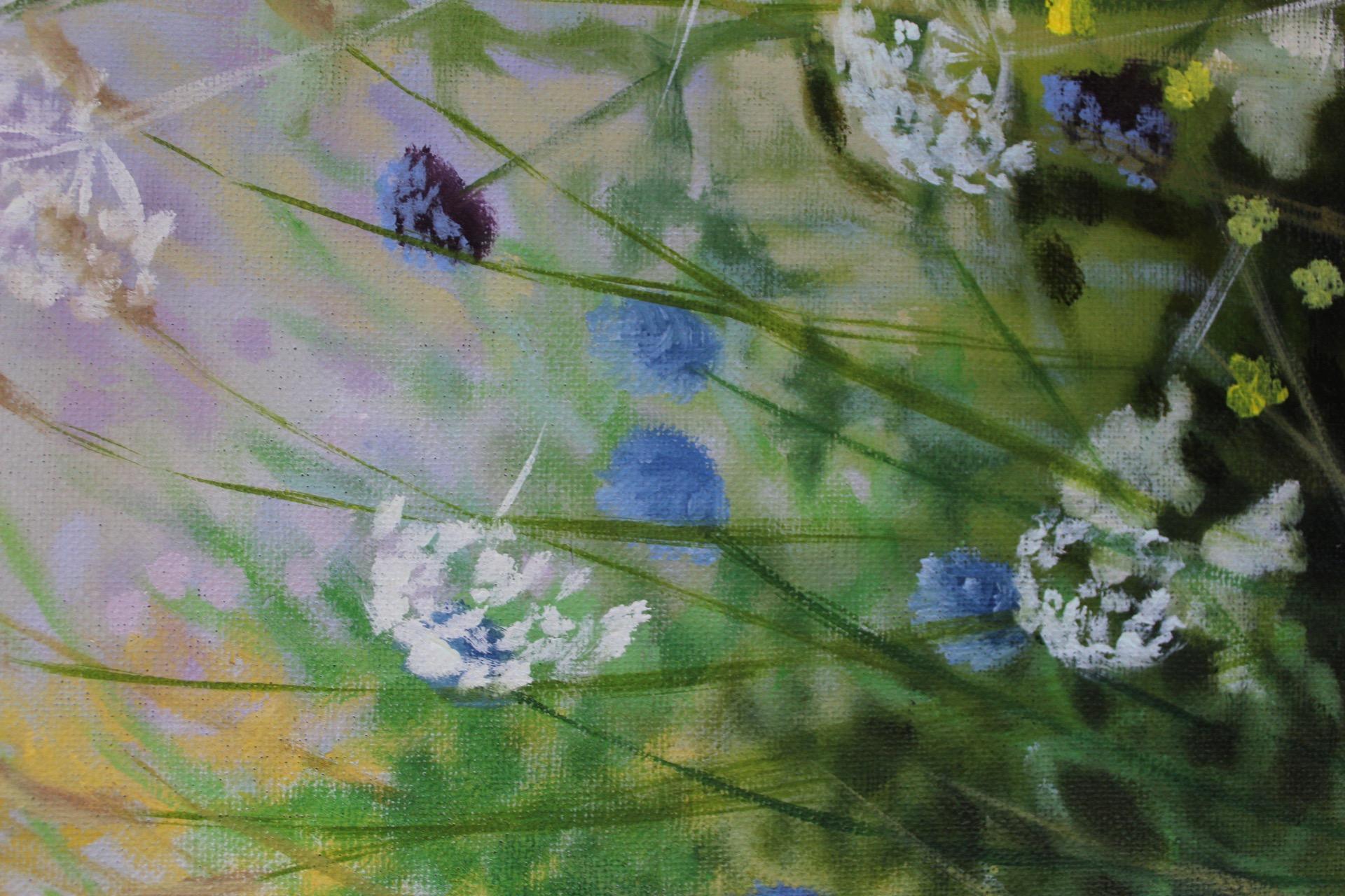 Island Garden Border IX, peintures originales, paysage, nature, plantes en vente 7