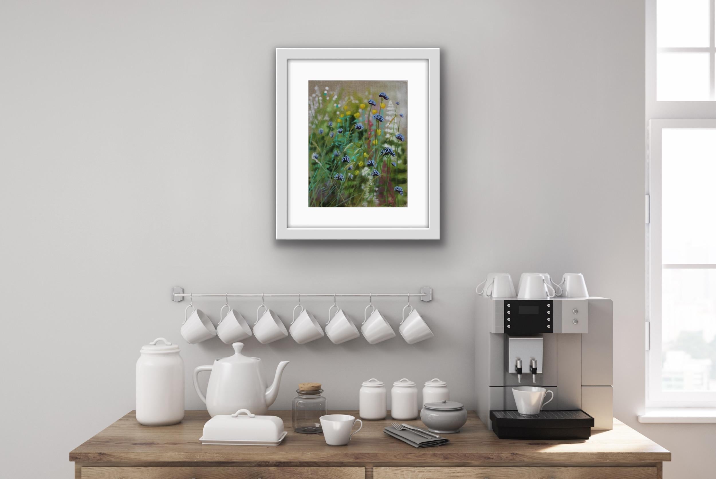 Island Garden Border IX, peintures originales, paysage, nature, plantes en vente 9