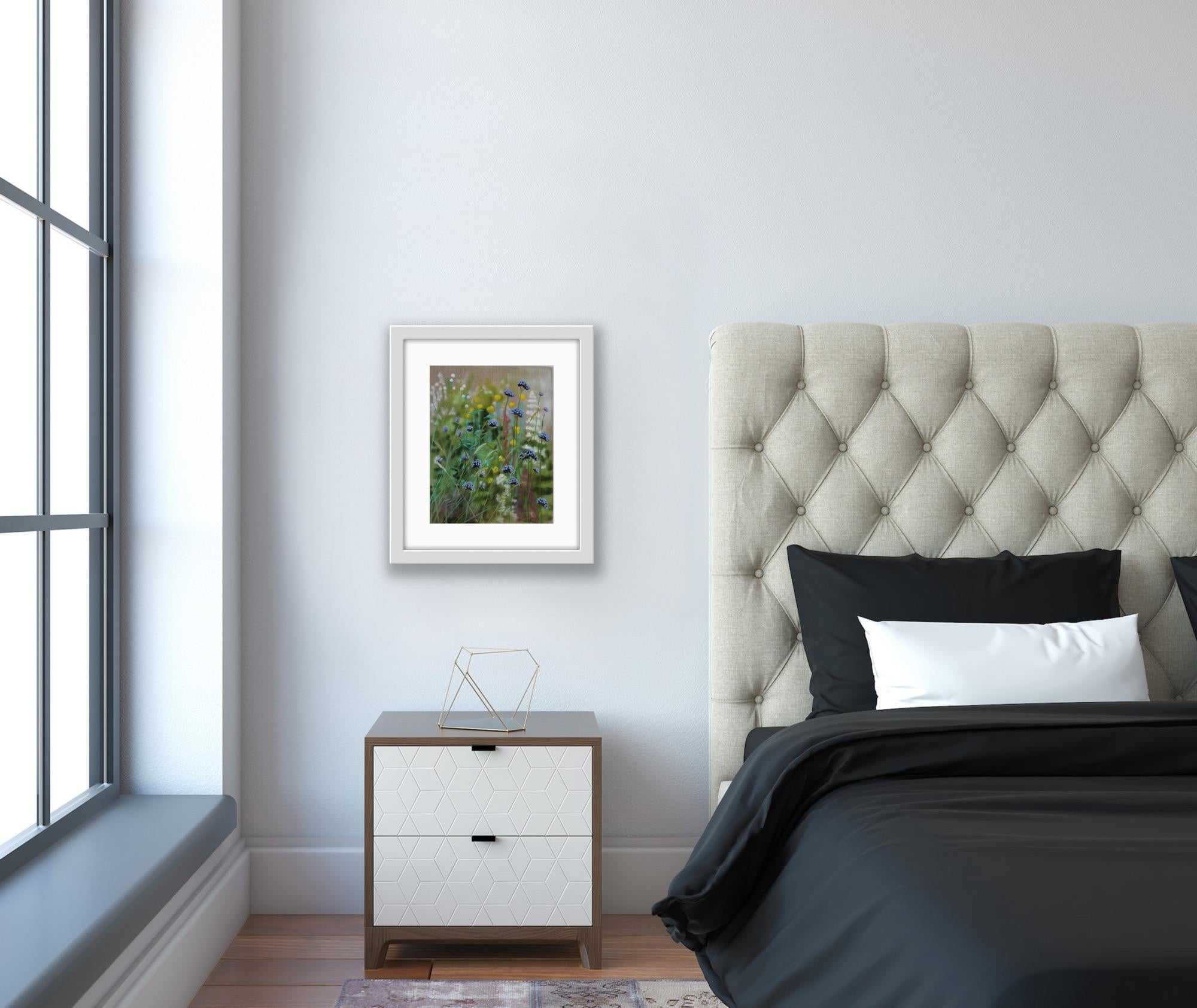 Island Garden Border IX, peintures originales, paysage, nature, plantes en vente 11