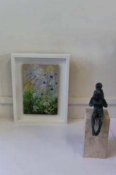 Island Garden Border IX, Original Paintings, Landscape, Nature, Plants