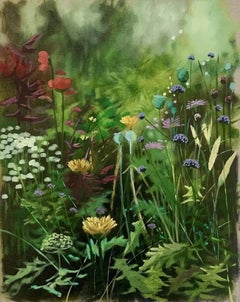 River Cottage Series (Large) and Hampshire Garden II Diptych, Original painting