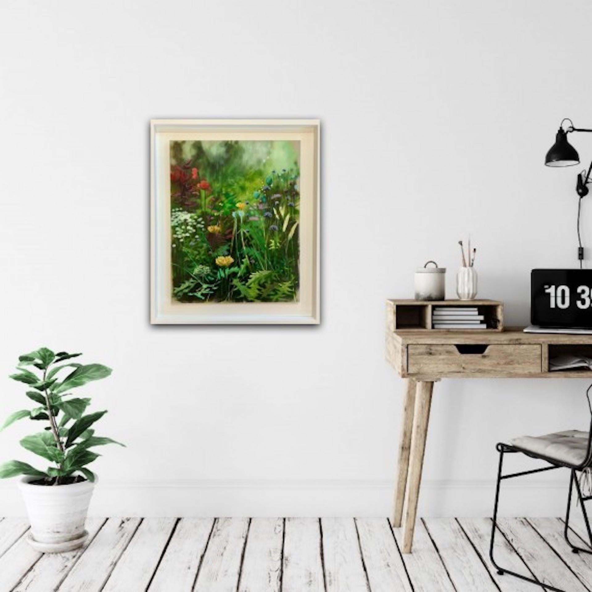 River Cottage Series (Large), Dylan Lloyd, Original Floral Painting, Affordable For Sale 3
