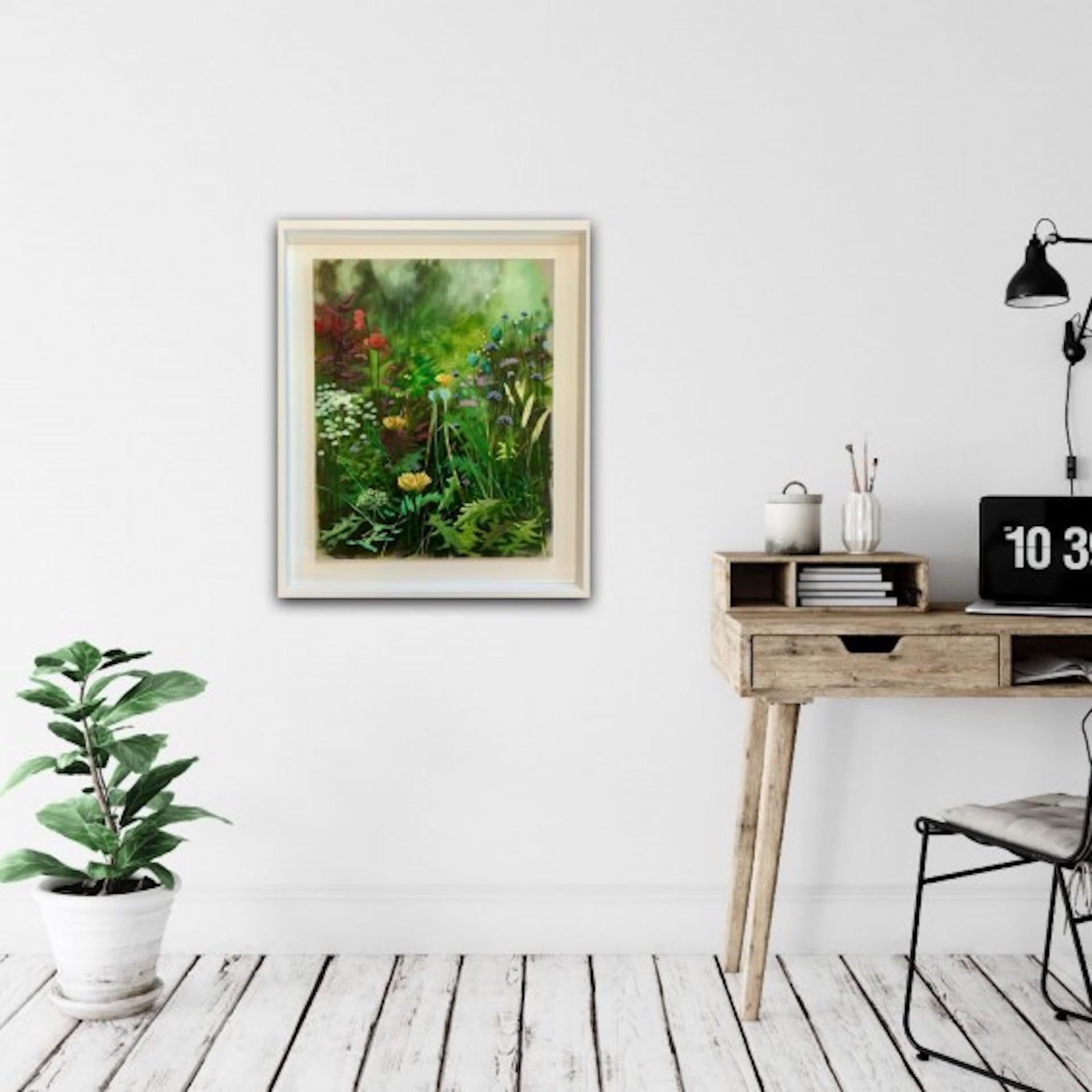 Serie River Cottage (Grande), Dylan Lloyd, Pintura floral original, Asequible en venta 6