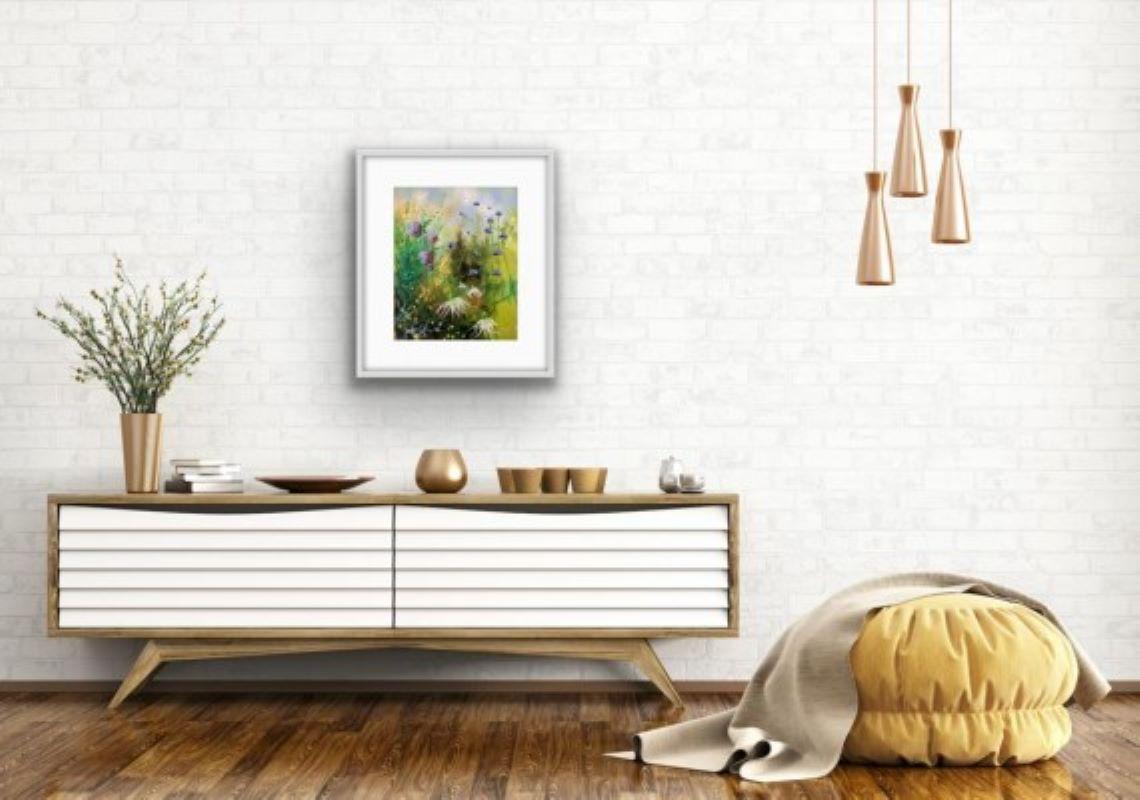Giardino estivo IX, quadro originale, pittura floreale - Painting Contemporaneo di Dylan Lloyd