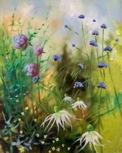 Summer Garden IX, original painting, floral painting