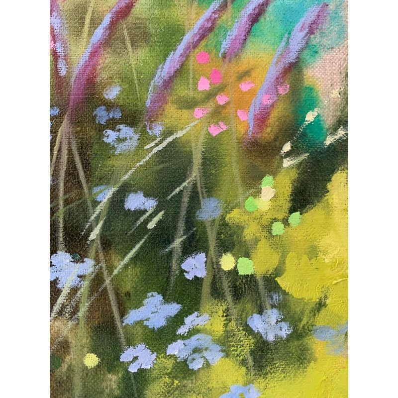 Summer Garden XI, Contemporary Floral Artwork, Landscape Painting, Spring Art For Sale 4