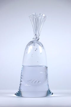 Clear Bubble Fish Glass Water Bag - Limited Edition Hyperreal glass sculpture