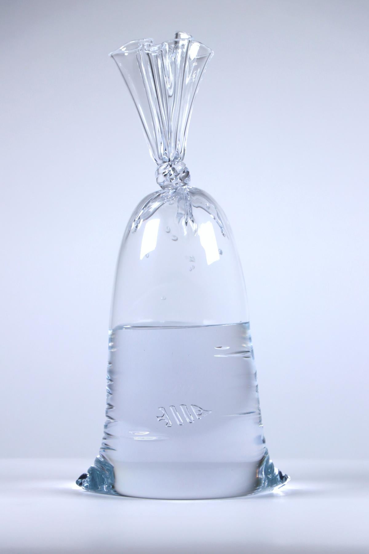 Clear Bubble Fish Glass Water Bag - Limited Edition Hyperreal glass sculpture