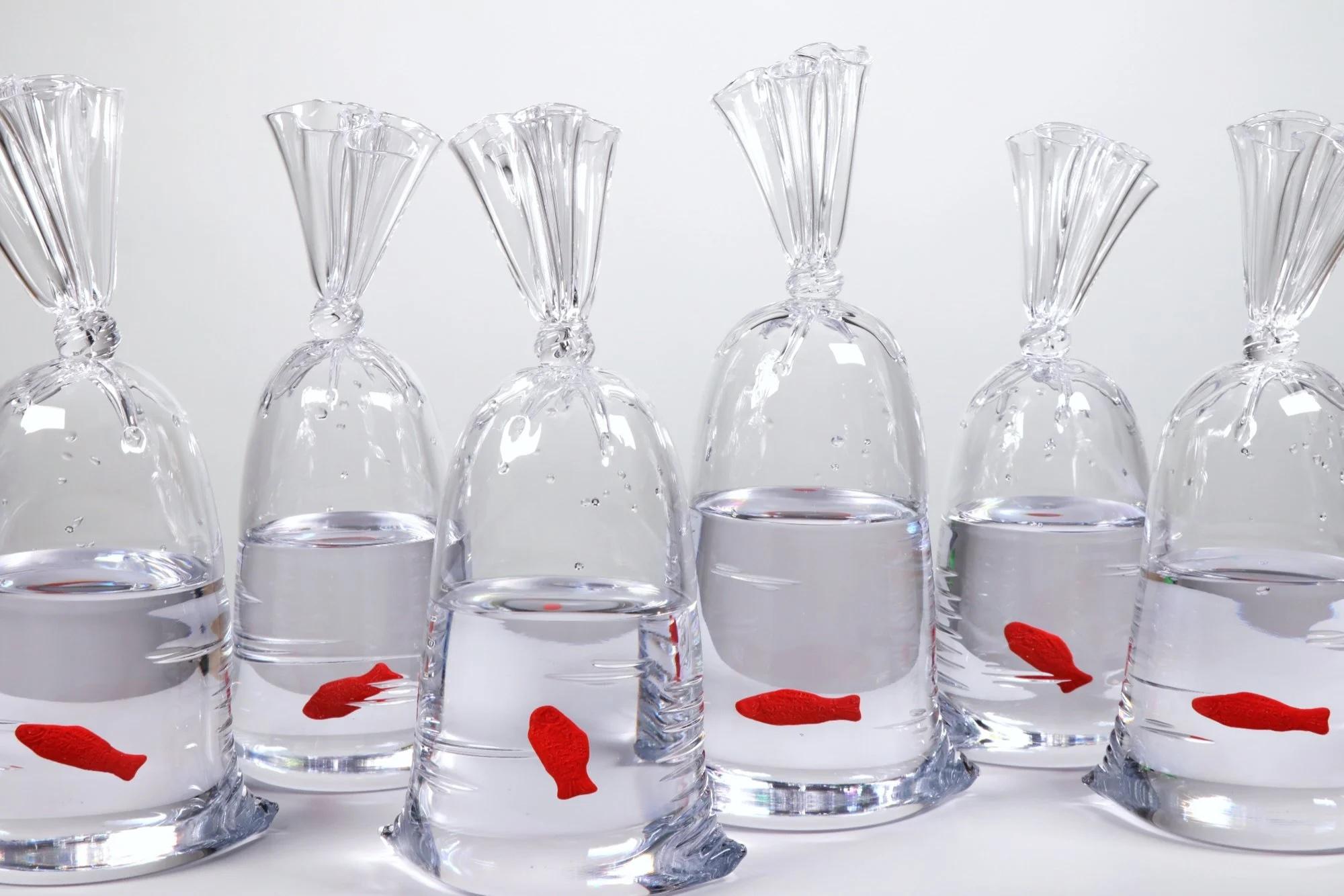 Dylan Martinez - H₂O/SiO₂ - Swedish Fish, Sculpture 2026